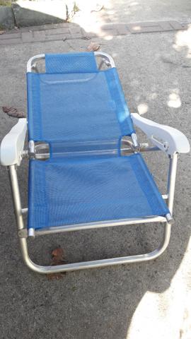 Cadeira de praia em aluminio