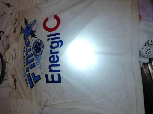 Camisa de treino do Cruzeiro autografada