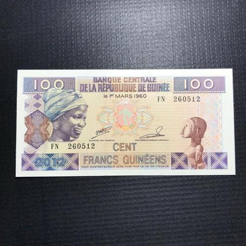 Cédula 100 Francs Da Guiné Fe