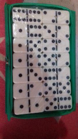 Mini jogo de dominó feito de osso,novo