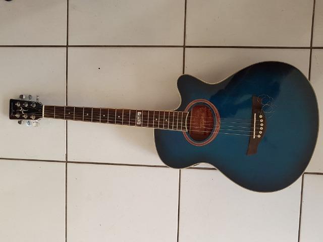 Violão Tagima Aço Elétrico Dallas Azul