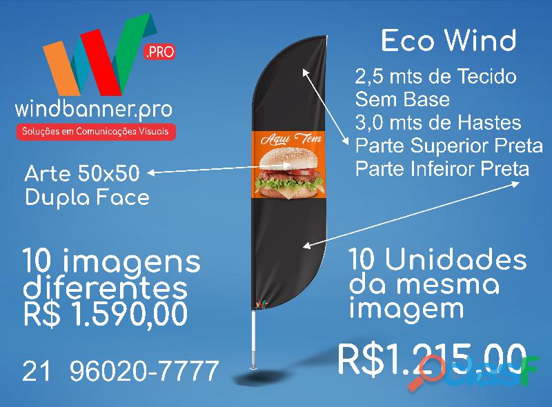 Wind Banner RJ | Fabricamos em 24horas | 21 960207777