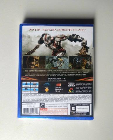 God Of War 3 para PS4 (Lacrado)