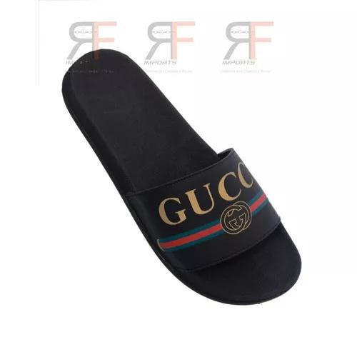 Sandália Slide Benassi Unissex Lançamento Grife 2019 Gucci
