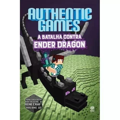Authentic Games Livro A Batalha Contra Ender Dragon