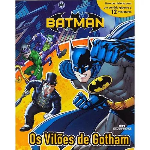 Livro Batman - Os Vilões De Gotham Com 12 Miniaturas