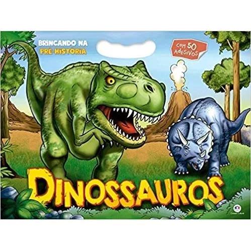 Livro Minibloco Dinossauro Brincando Na Pré-historia 50