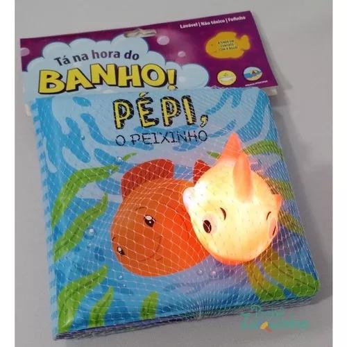 Livros Sensorial Bebê Banho + Sonoro + Pano - 04 Volumes