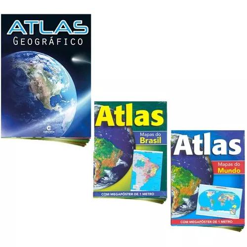 Atlas Geográfico Atlas Brasil Atlas Mundo Megapôster 1
