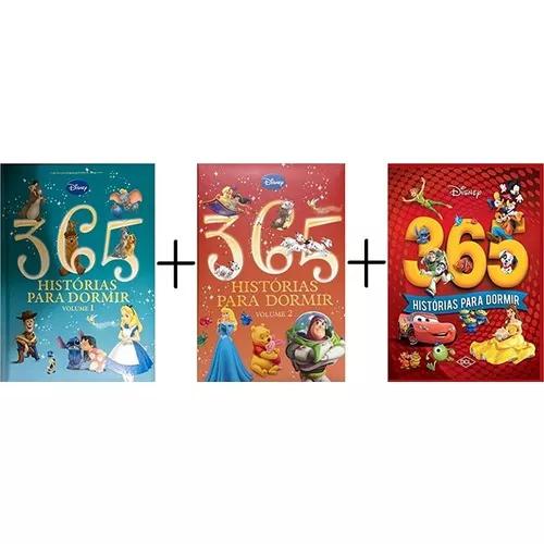 Kit Com 3 Livros 365 Historias Disney Capa Dura Almofadada