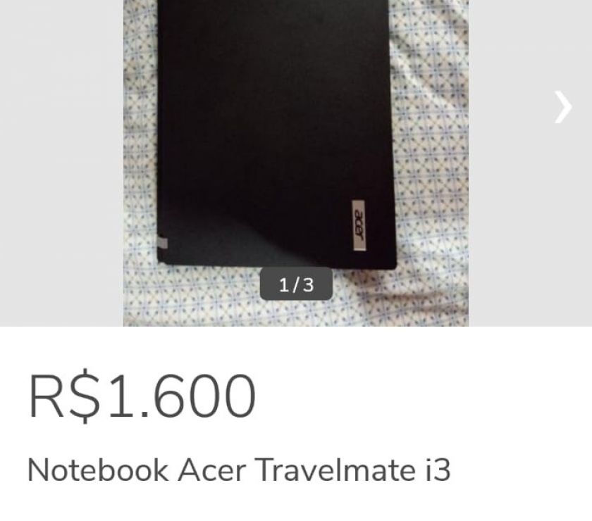 Vendo Notebook Novo