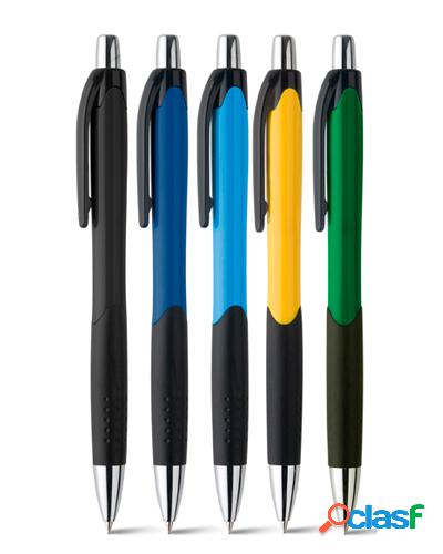caneta colorida com grip personalizada