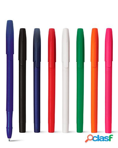 caneta colorida com tampa personalizada
