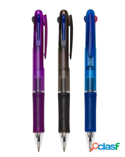 caneta com 3 cores personalizada para brindes