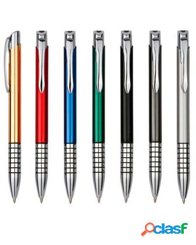 caneta de metal prateada personalizada