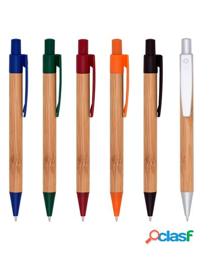 caneta ecológica personalizada bambu
