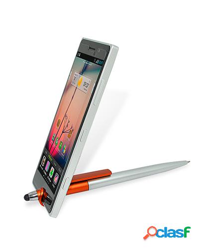 caneta touch personalizada com suporte para celular