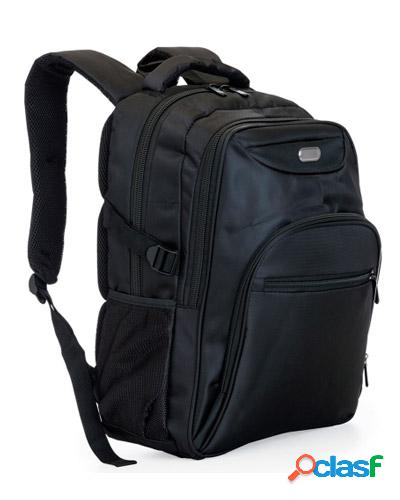 mochila para notebook com plaquinha personalizada
