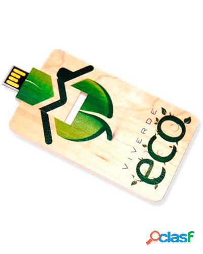 pen card 4gb em madeira personalizado