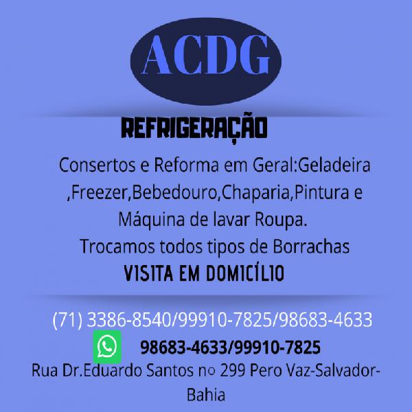 ACDG RERIGERAÇÃO conserto em geral