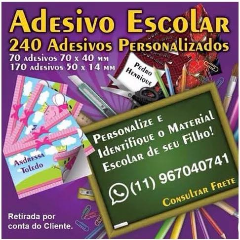 Adesivo Escolar