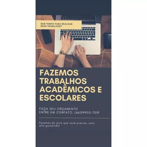 Trabalhos Acadêmicos E Escolares