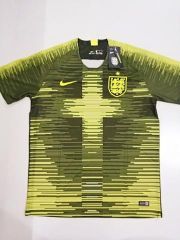 Camisa Inglaterra Pré-Jogo Amarelo Neon  - G