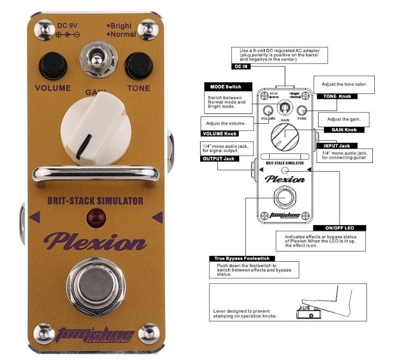 Pedal Plexion Apn 3 Fte Grátis Aroma Simulador Marshall