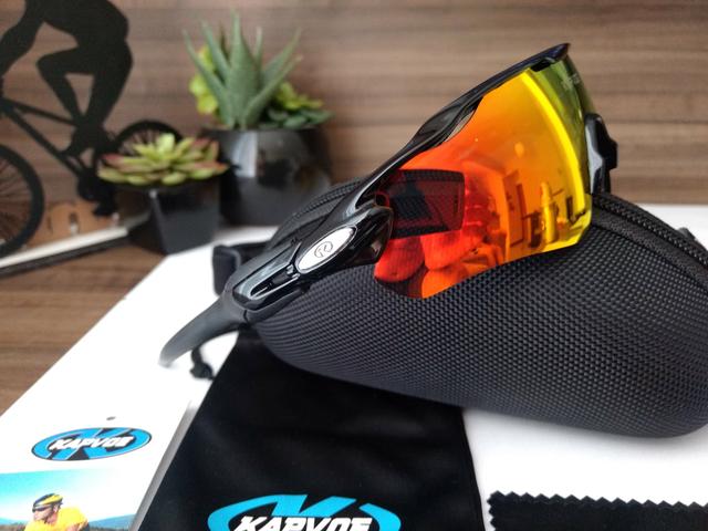 Óculos de Sol Esportivo Ciclismo Kapvoe 5 lentes