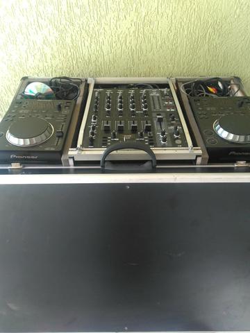Cdj pioner 350+ mixer + case
