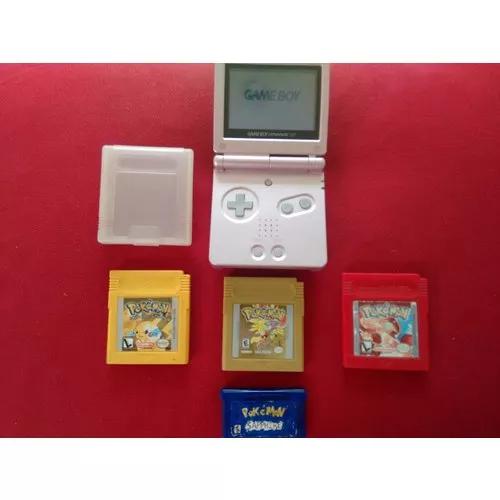 Game Boy Advance Sp 001 + Coleção De Jogos Pok