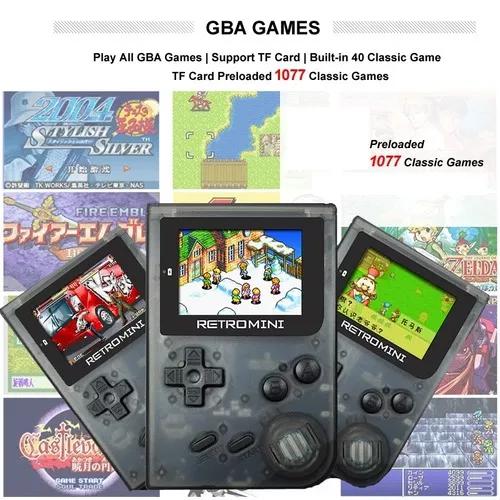 Gameboy Advance Retro Mini Gba Todos Jogos Cartão Microsd