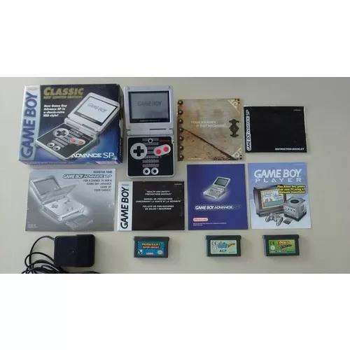 Gba Gameboy Advance Sp Edição Nes Completo E Com 3 Jogos