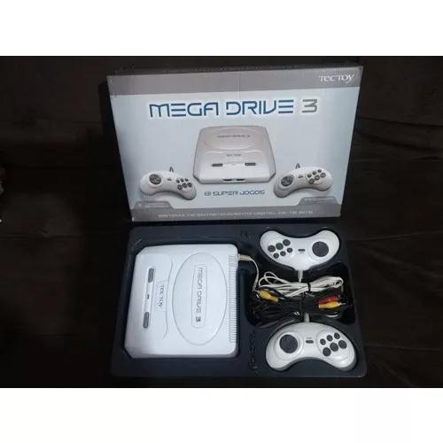 Mega Drive 3 Com 81 Jogos Na M