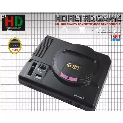 Mega Drive Hdmi Alta Definição, Com Cartucho Com 112 Jogos