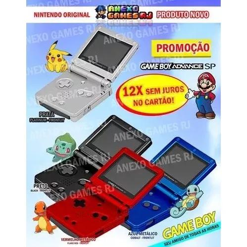 N O V O Game Boy Advance Zero Legitimo Nintendo + 369 Jogos