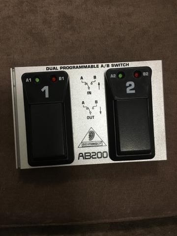 Pedal dual programmable a/b switch