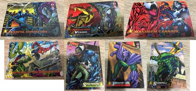Cards Homem-aranha - Coleção com 7 - Marvel Cards 