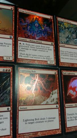MTG Fire and Lightning premium deck series cards
