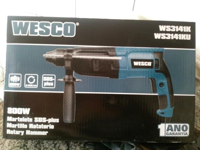 Martelete sds-plus 800w wesco novo lacrado