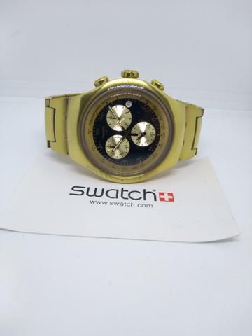 Swatch golden block preto série ouro