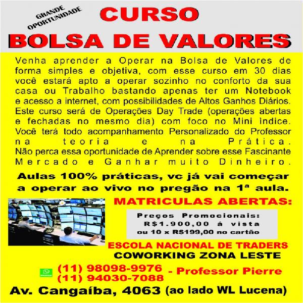 CURSO BOLSA DE VALORES