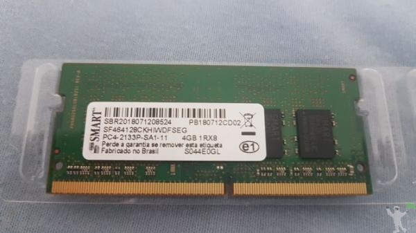 Vende-se pente de memória de 4Gb DDR4 para notebook,