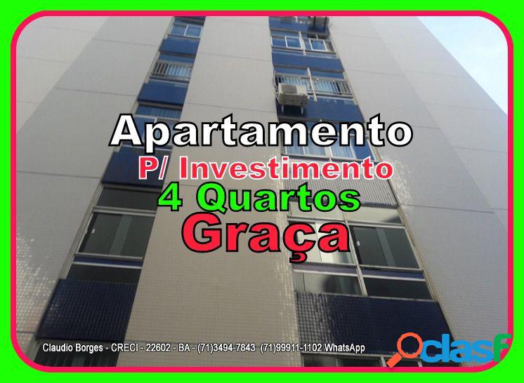 Apartamento a Venda no bairro Graça - Salvador, BA - Ref.: