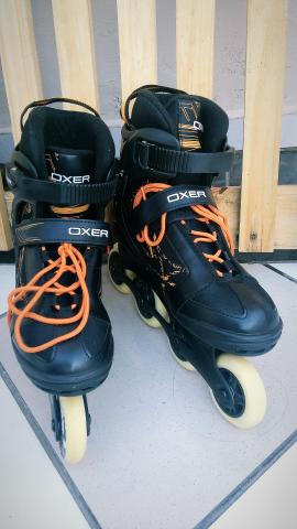 Patins + equipamentos