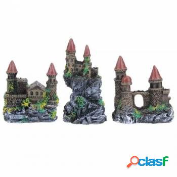 kit 3 peças Castelo Medieval para Seu Aquário