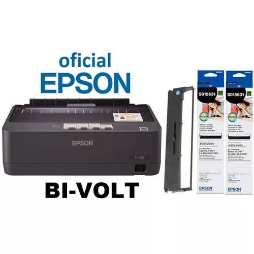 Impressora Epson Lx-350 Matricial Usb Bivolt +2 Fitas Brinde