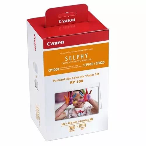 Kit Papel Fotográfico P/ Impressora Canon Selphy Rp-108