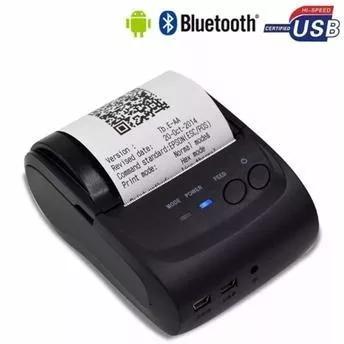 Mini Impressora Portátil Bluetooth Térmica 58mm Ios