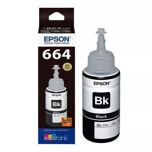 Tinta Epson Bulk Ink T664120al T664120 T664 Preto Original